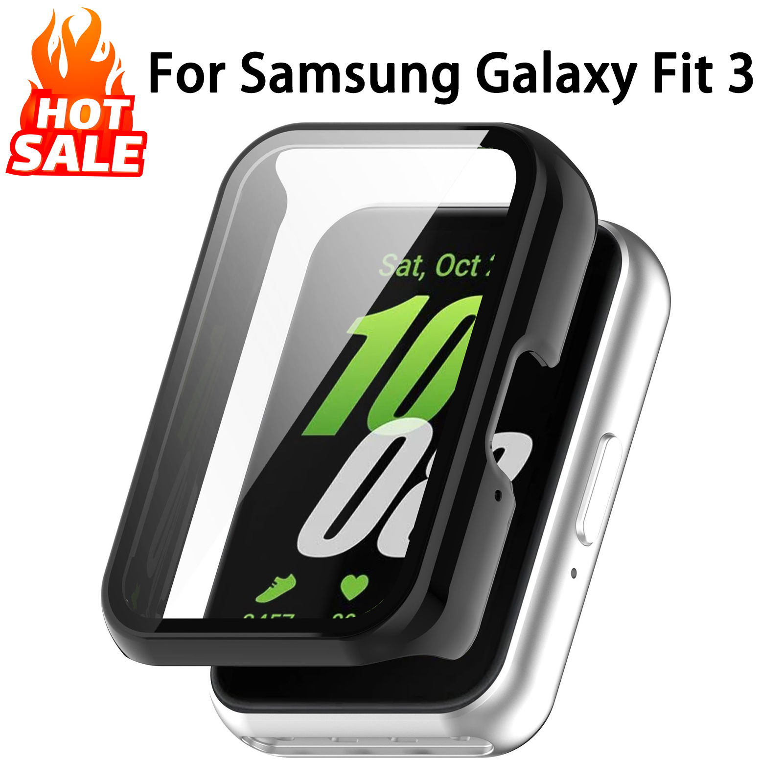 Garmin Smartwatch Accessories - Glass+Case For Samsung Galaxy Fit 3