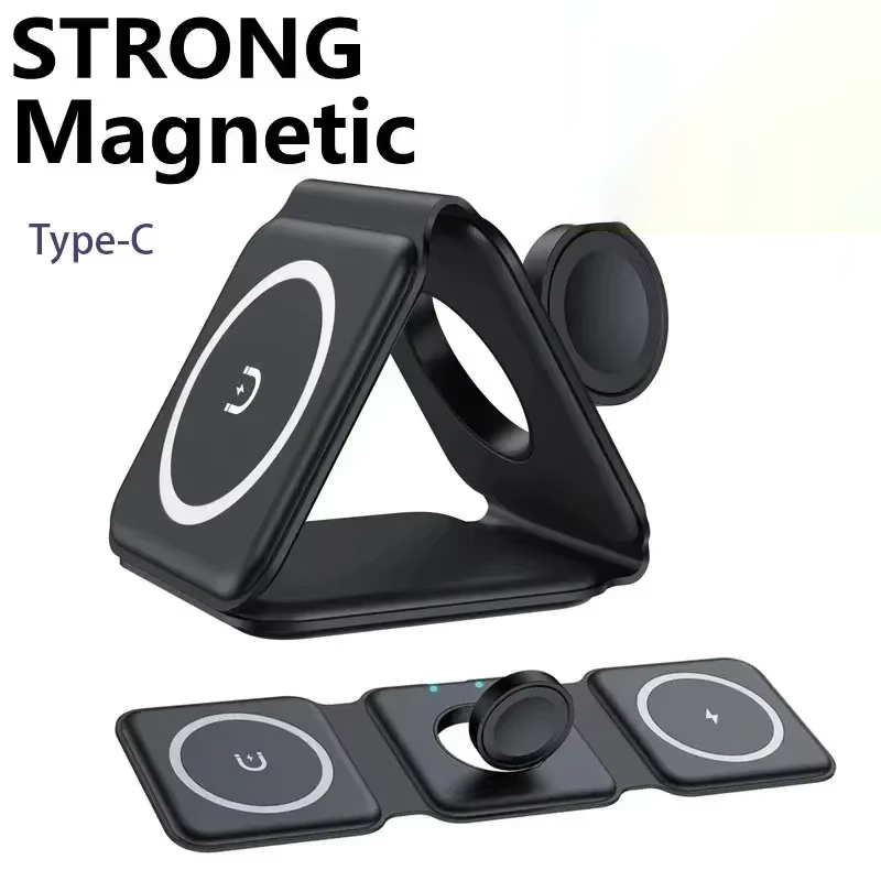 Watch Charger Cable - 3 in 1 Magnetic Portable Wireless