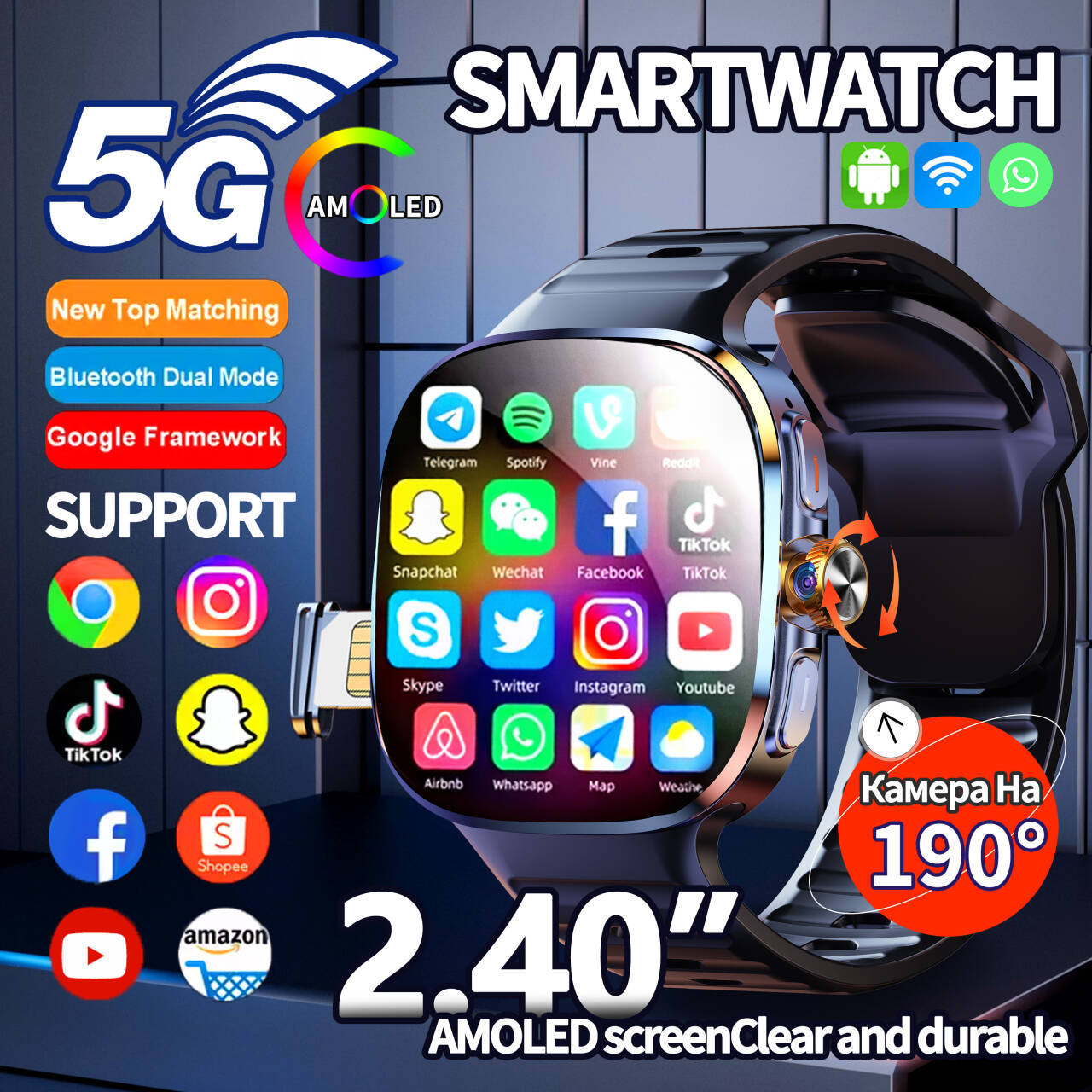 Original M99 Smart Watch Andro - Smartwatch Id review and price