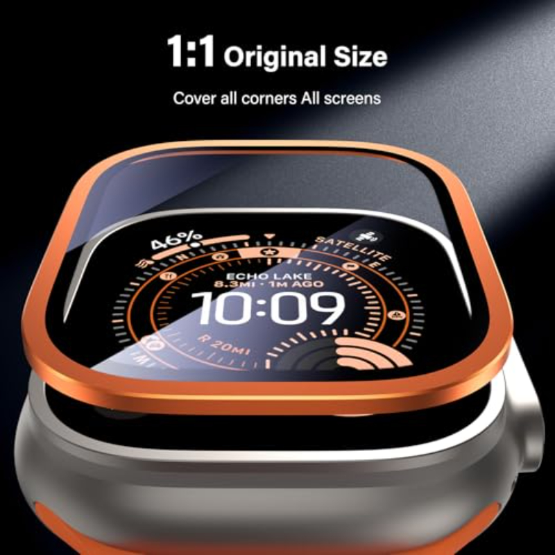2PCS HD Metal Tempered Glass F - Smartwatch Straps & Accessories review and price