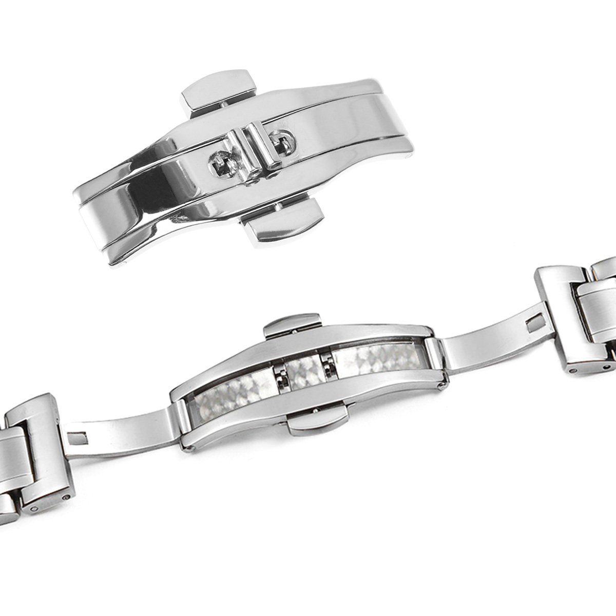 Stainless Steel Watch Buckle D - Stainless Mesh Band review and price