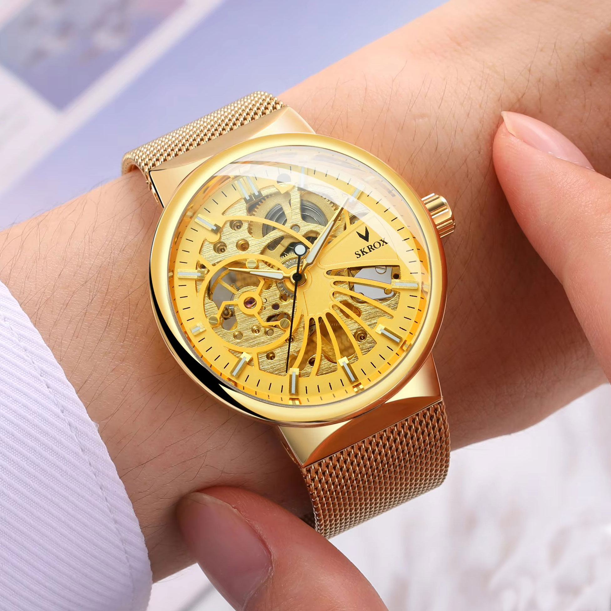 SKROX Luxury Brands Fashion Ma - Stainless Mesh Band review and price