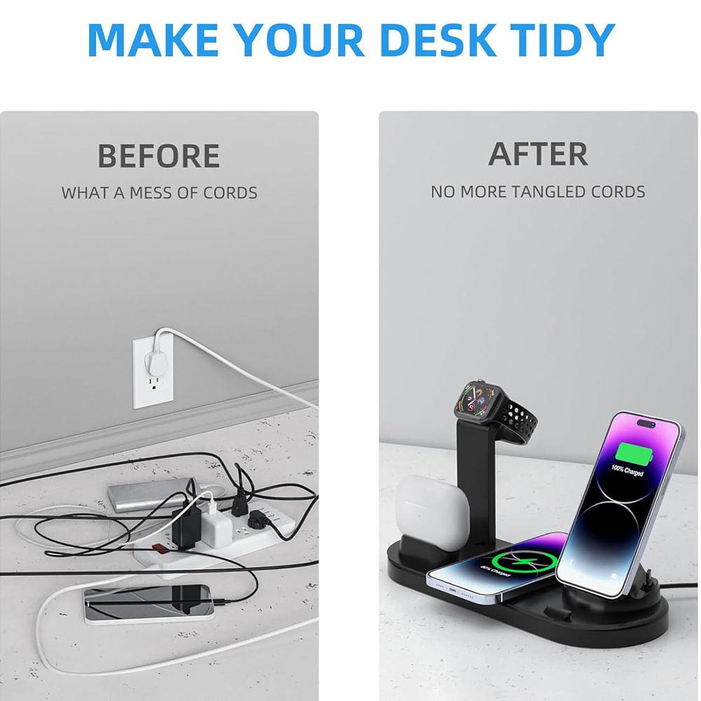 30W 7 in 1 Wireless Charger St - Watch Charger Cable review and price