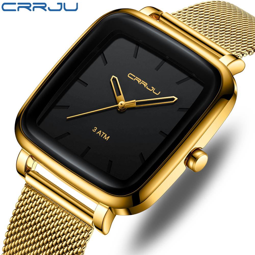 CRRJU Mens Watches Top Brand L - Stainless Mesh Band review and price