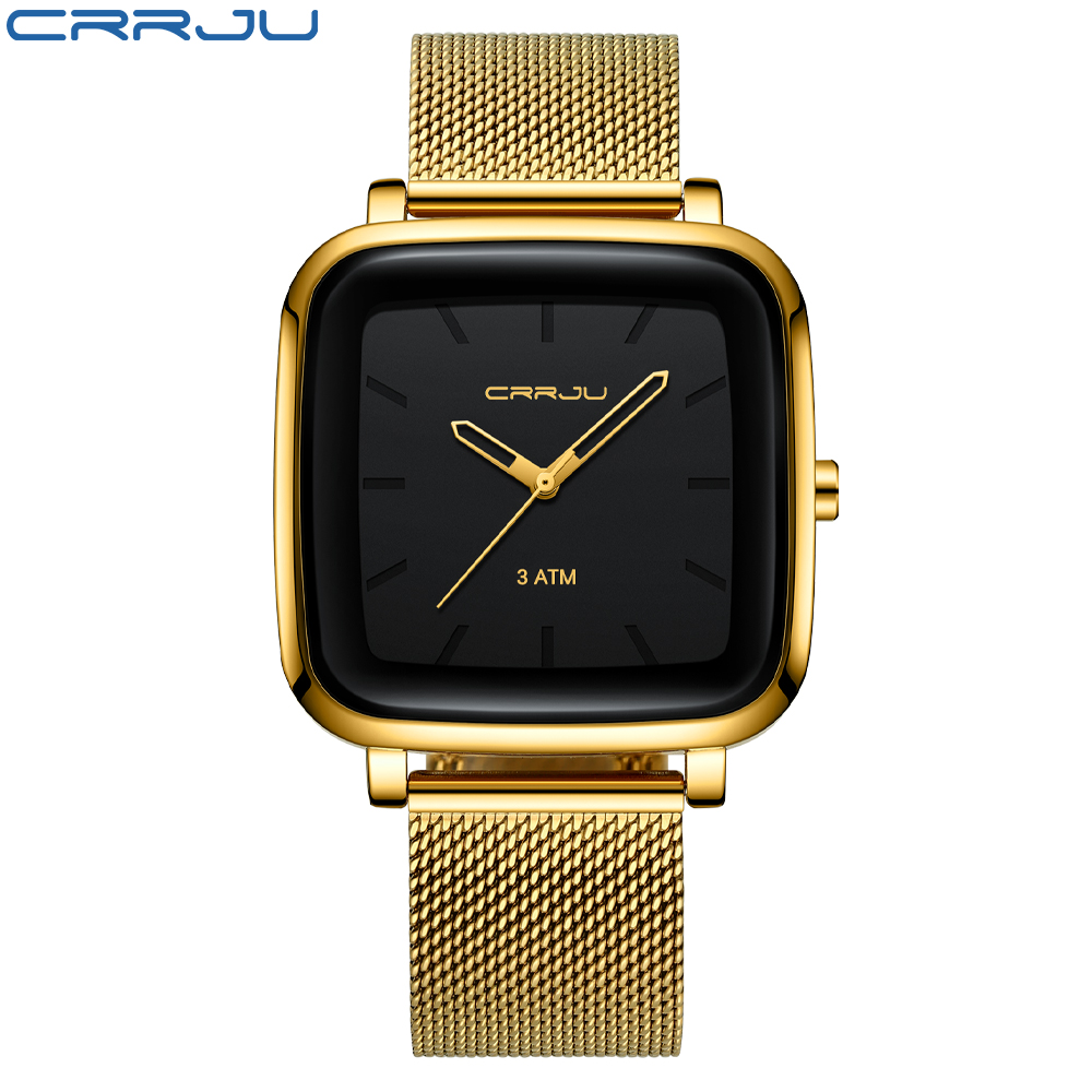 CRRJU Mens Watches Top Brand L - Stainless Mesh Band review and price