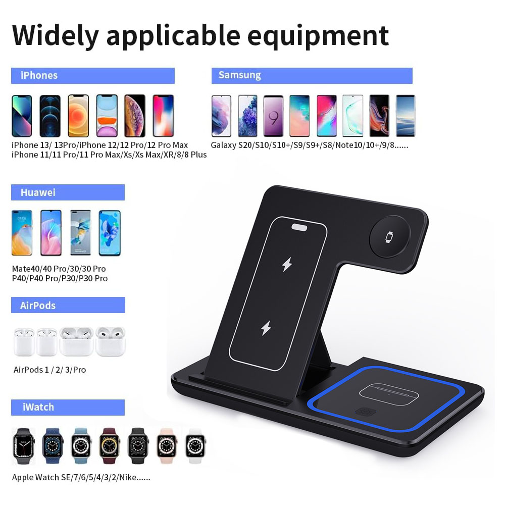 15W 3 in 1 Wireless Charger St - Watch Charger Cable review and price