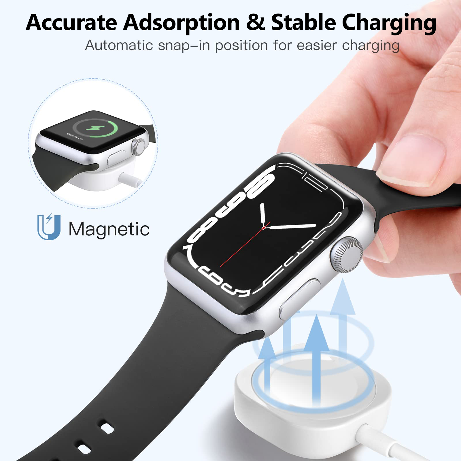 2 in 1 Magnetic Wireless USB A - Watch Charger Cable review and price