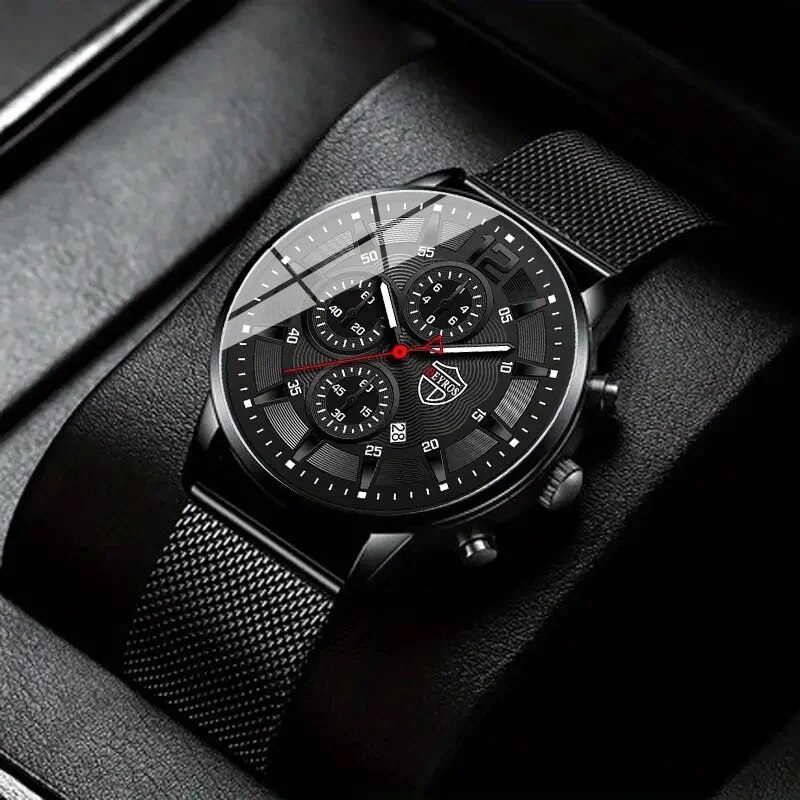 DEYROS Mens Fashion Minimalist - Stainless Mesh Band review and price