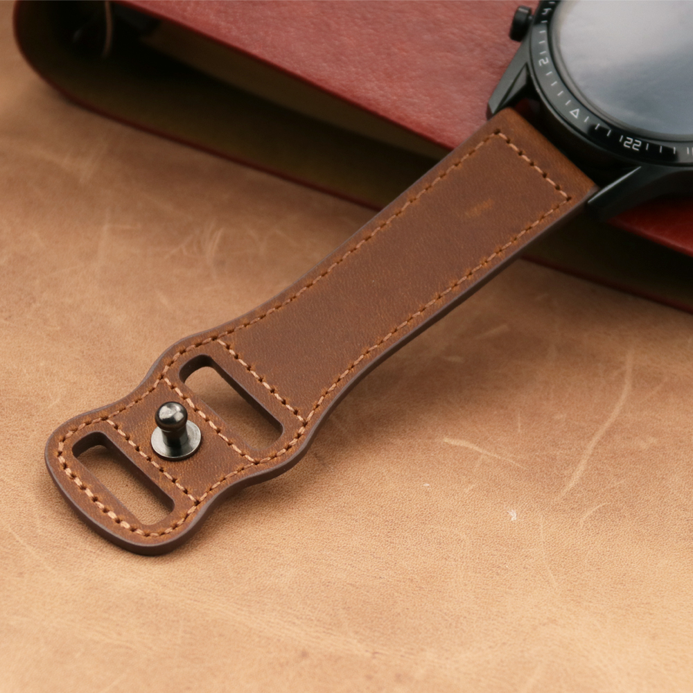22mm Band Genuine Leather Watc - Smartwatch Accessories Shop review and price
