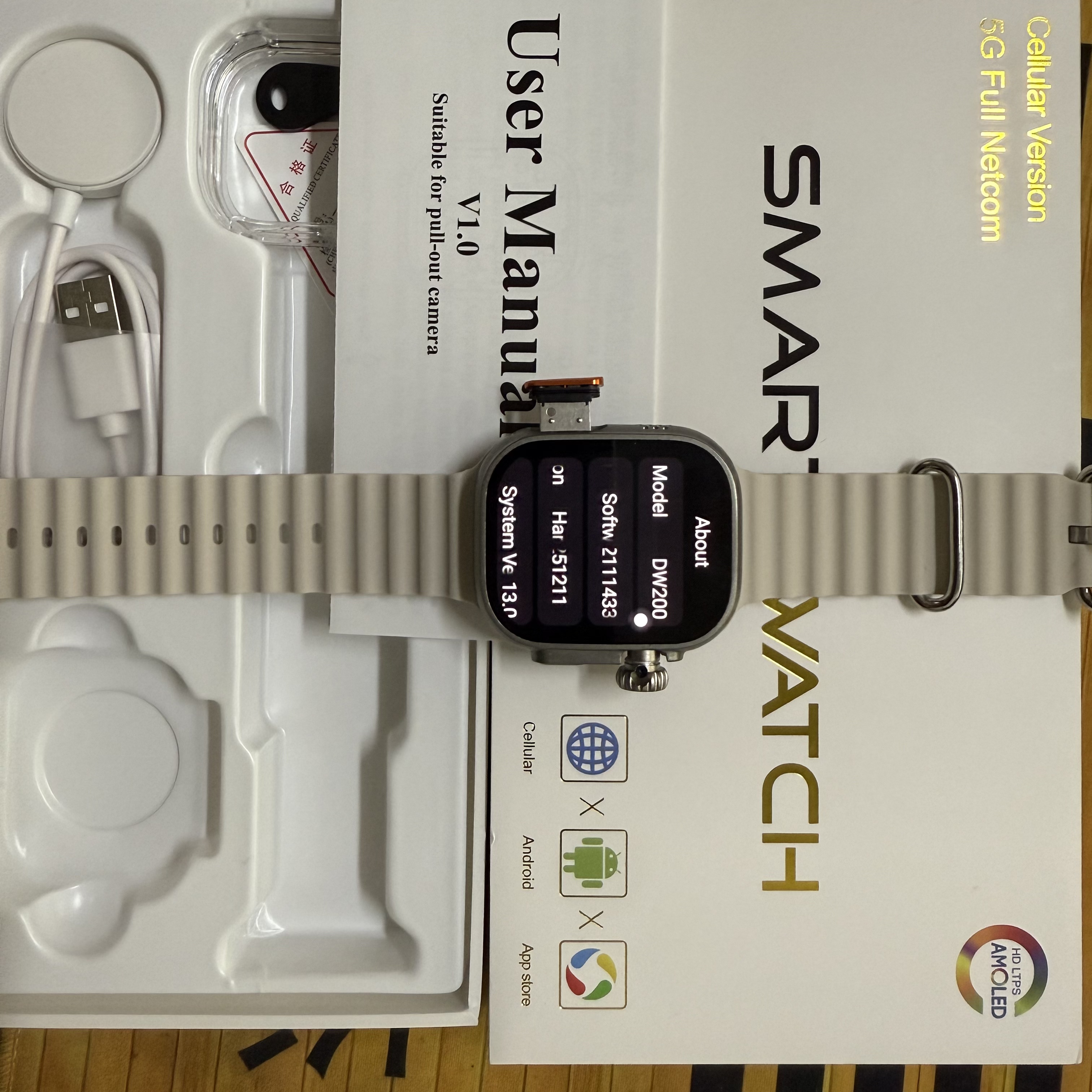 DW200 Smartwatch Men WIFI Touc - Smartwatch Id review and price