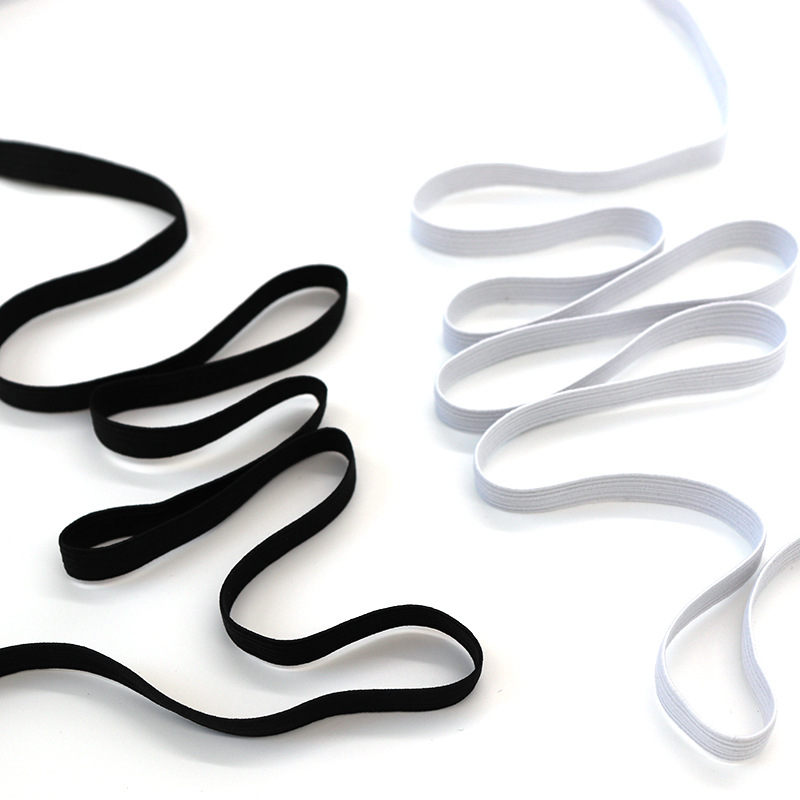 White Black 3mm Flat Elastic B - Milanaise Mesh Band review and price