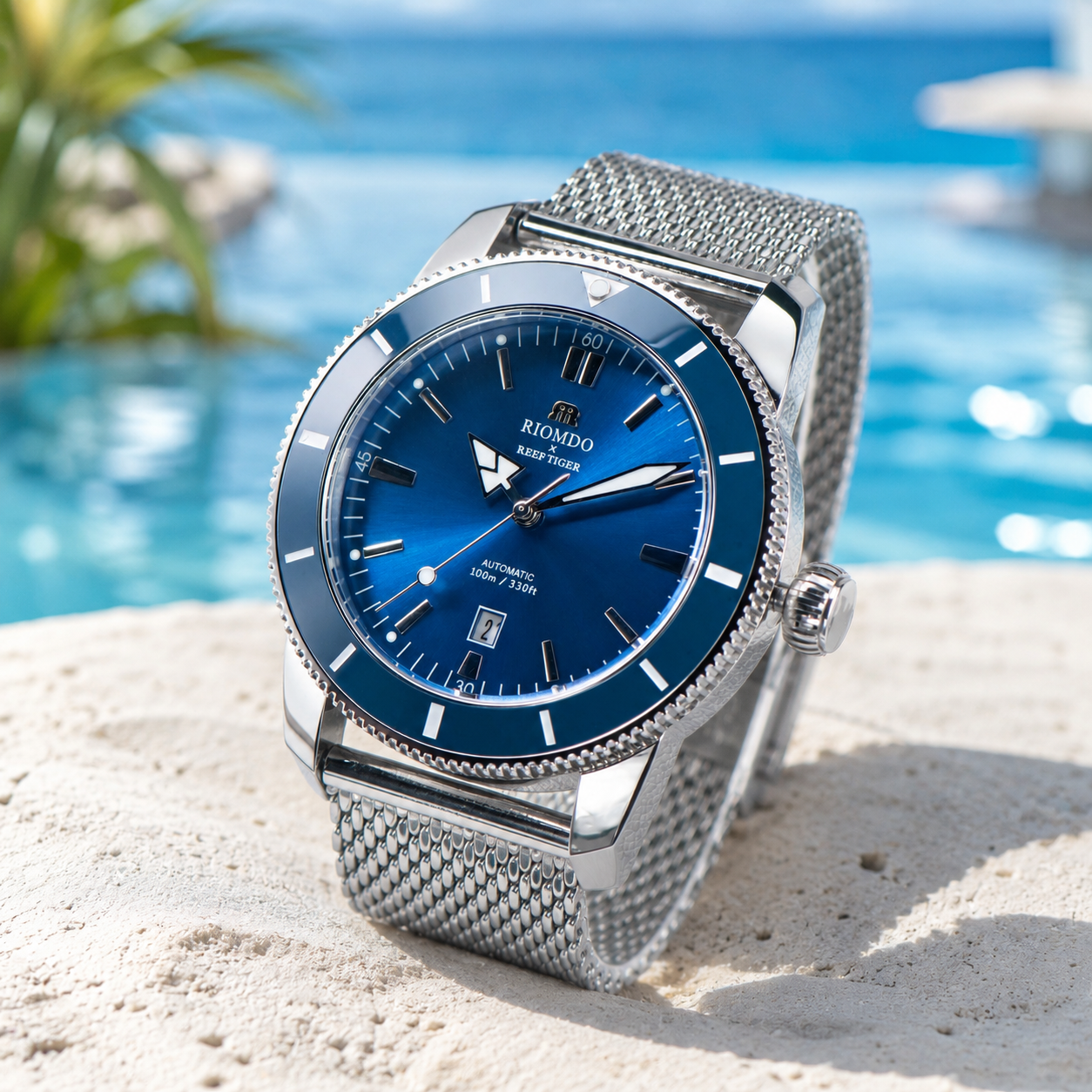 RIOMDO&RF Luxury Brand Men's A - Stainless Mesh Band review and price