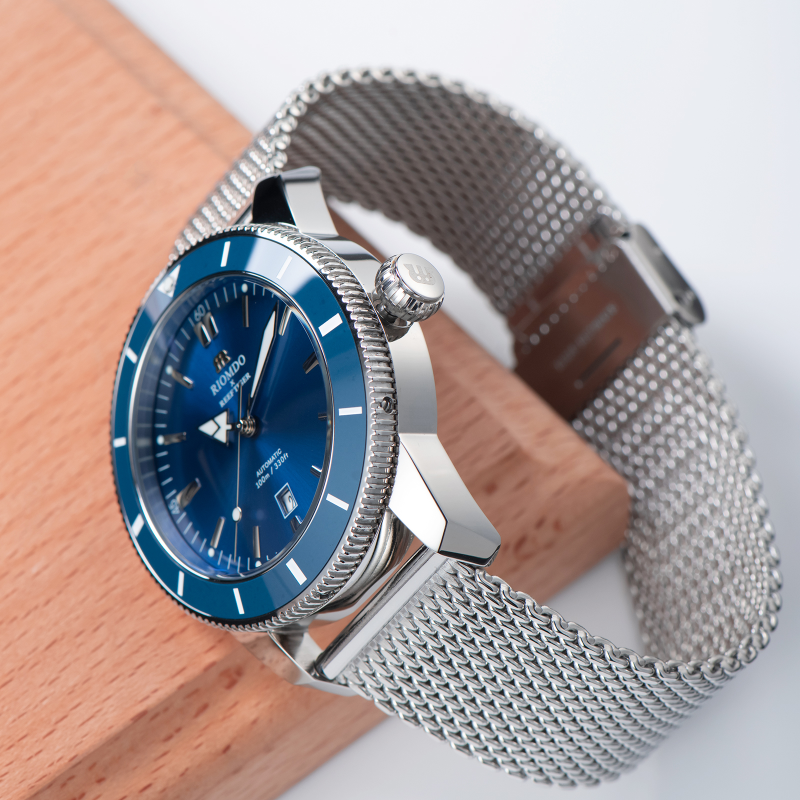 RIOMDO&RF Luxury Brand Men's A - Stainless Mesh Band review and price