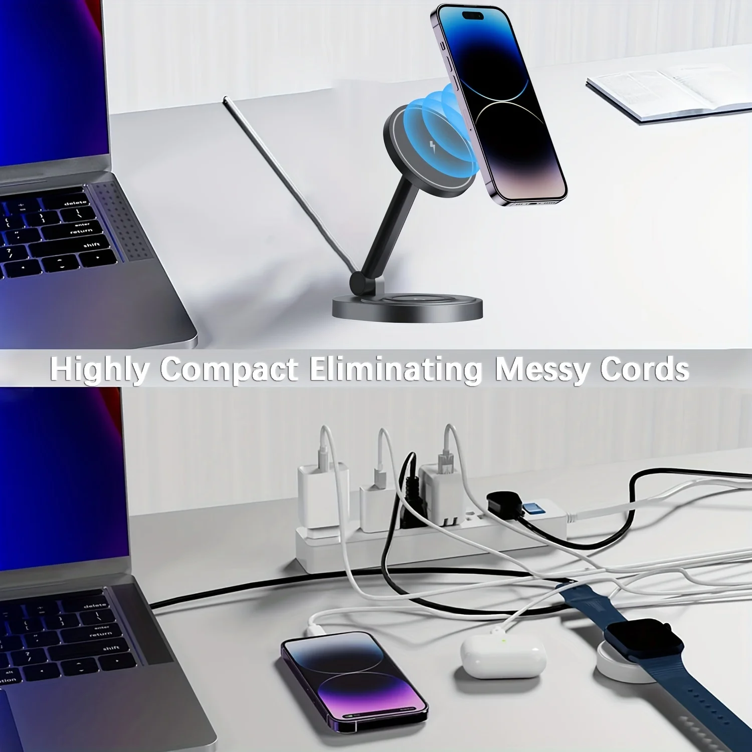 2 In 1 Magnetic Wireless Charg - Watch Charger Cable review and price