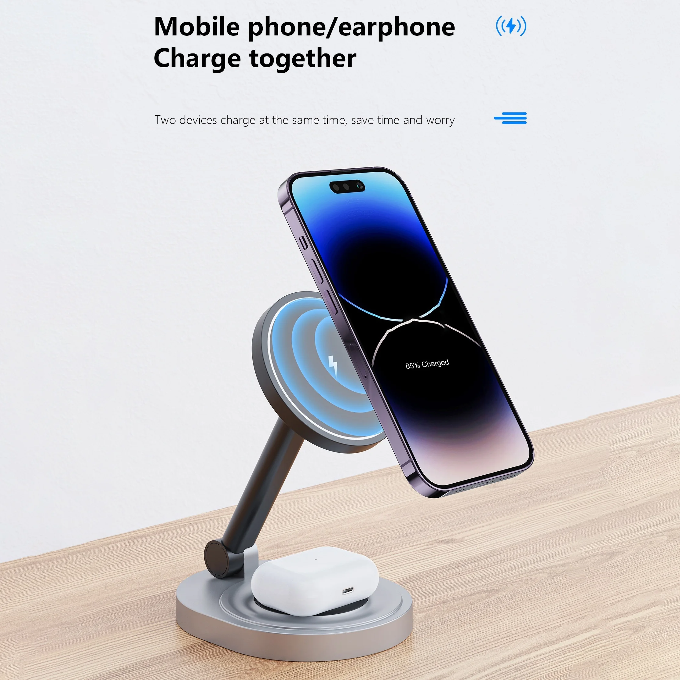 2 In 1 Magnetic Wireless Charg - Watch Charger Cable review and price