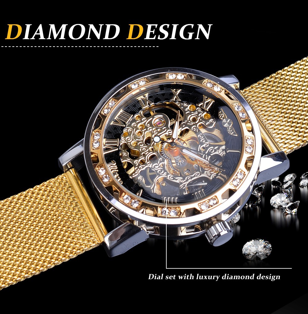Forsining Men's Skeleton Mecha - Stainless Mesh Band review and price
