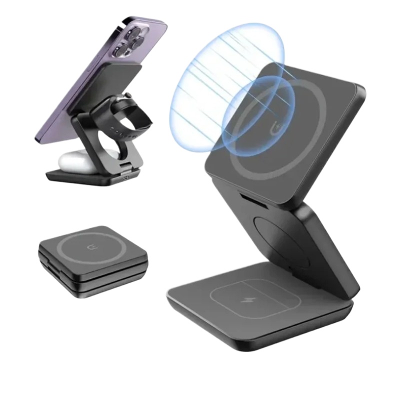 3 in 1 Foldable Magnetic Wirel - Watch Charger Cable review and price