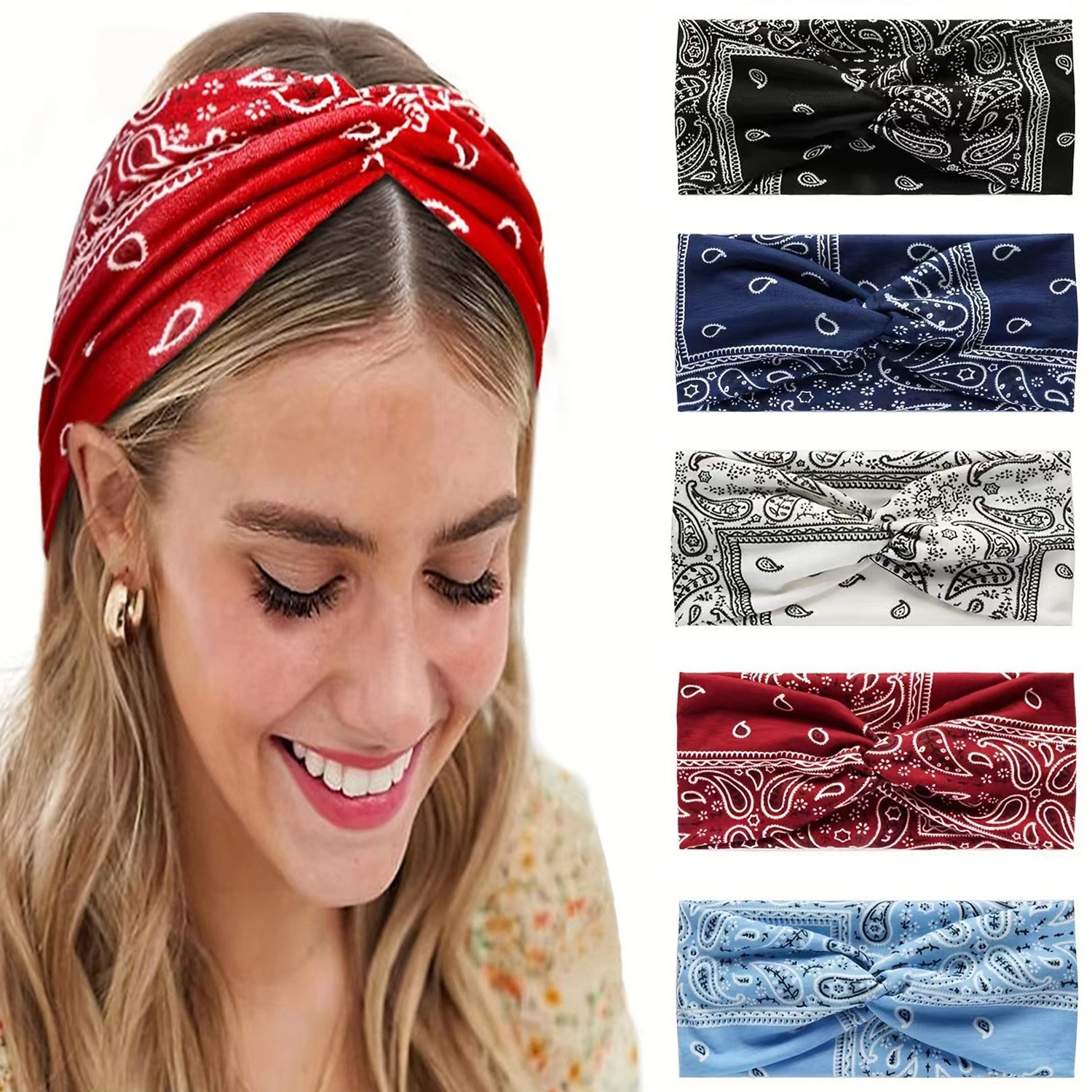 Paisley Cashew flowers hair ba - Milanaise Mesh Band review and price