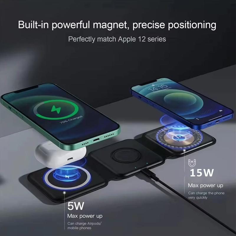 3 in 1 Magnetic Portable Wirel - Watch Charger Cable review and price