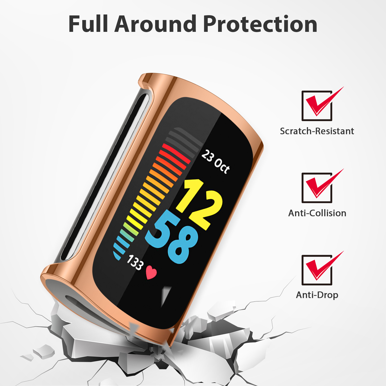 Soft TPU Case For Fitbit Charg - Garmin Smartwatch Accessories review and price