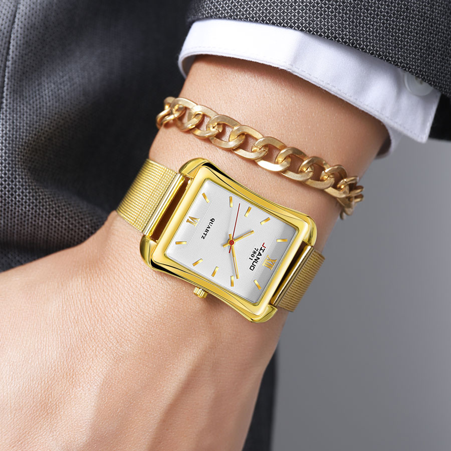 2024 New Trendy Men's Square W - Stainless Mesh Band review and price